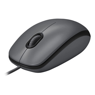 Mouse Com Fio Usb Logitech M100 Com Design Ambidestro - Cinza Mouse Com Fio Usb Logitech M100 Com Design Ambidestro - Cinza