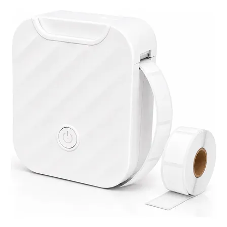 Mini Impressora Etiquetas Bluetooth Térmica Portátil Usb Branco 127/220v