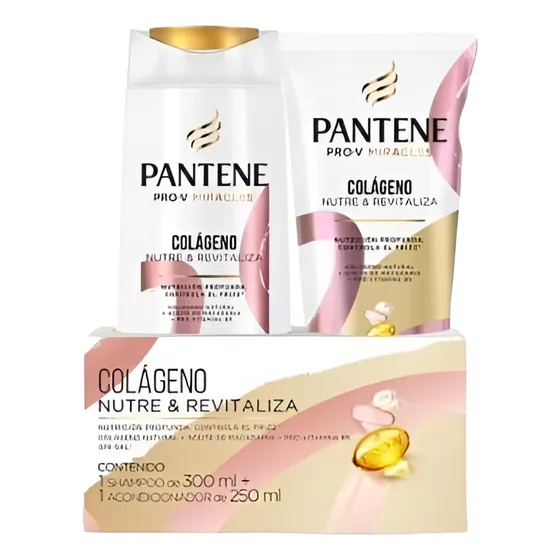 Shampoo Pantene Colágeno 300ml+aco. 250 Ml.