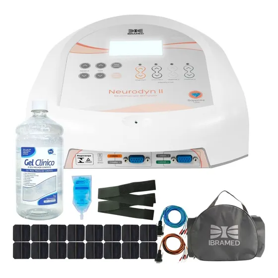 Neurodyn Ii Ibramed  Corrente Russa, Tens Fes + Gel Incolor 