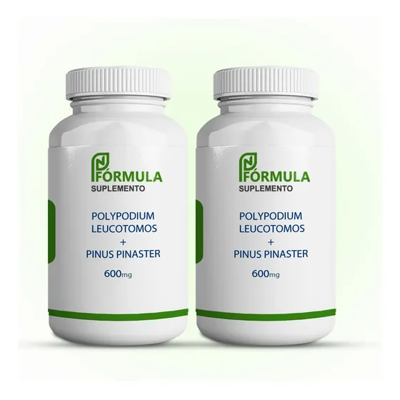 Kit Melasma Polypodium 300mg+pinus300mg 2 Pt 60 Cps