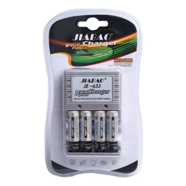 Cargador De Pilas Novacell Aa Y Aaa Bateria Con 4 Pilas Ni-c