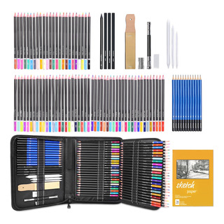 Kit Lápices De Dibujo Y Boceto Con Accesorios Lonk 96 Pzs Kit Lápices De Dibujo Y Boceto Con Accesorios Lonk 96 Pzs