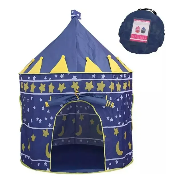 Tienda Niños Carpa Castillo Casita Portátil Juguete Infantil Azul Topfuture Td-1