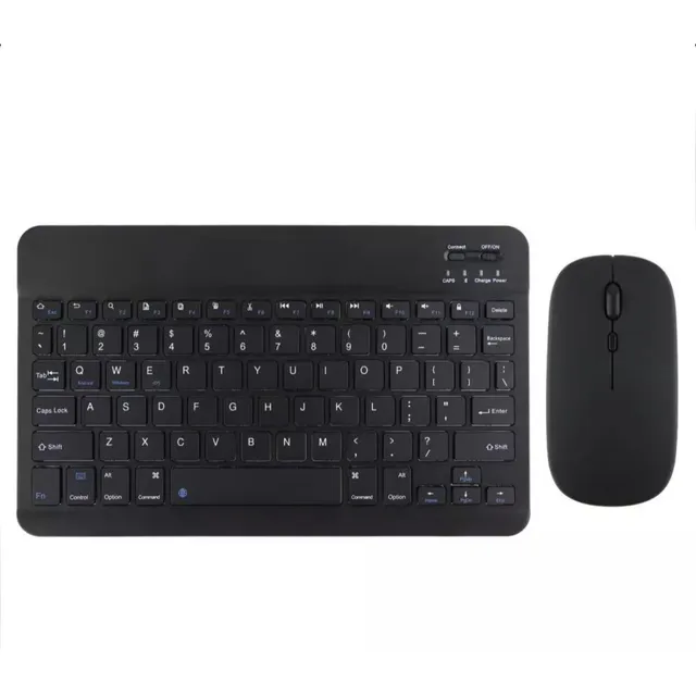 Kit Mouse Y Teclado Inalambricos Bluetooth Colores Pastel