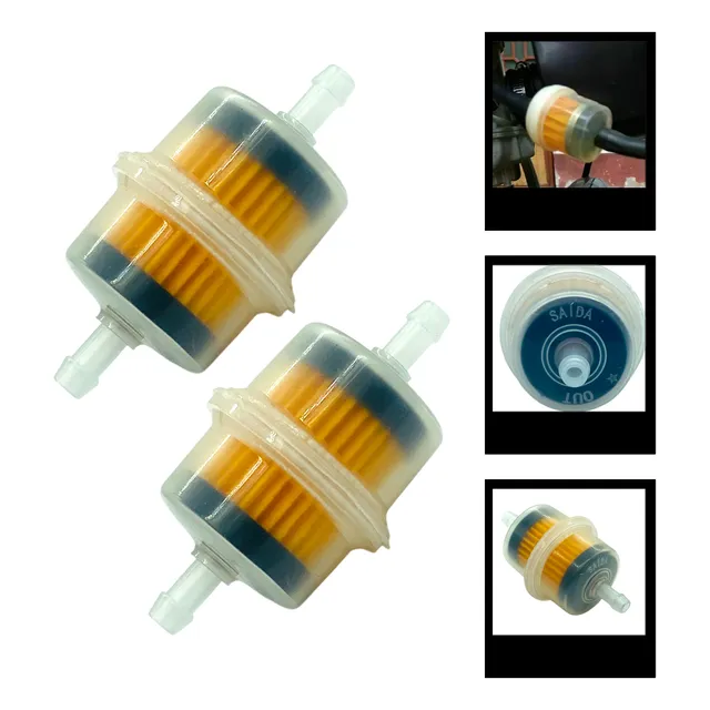Par De Filtro Combustível Gasolina Universal Motos Carburada