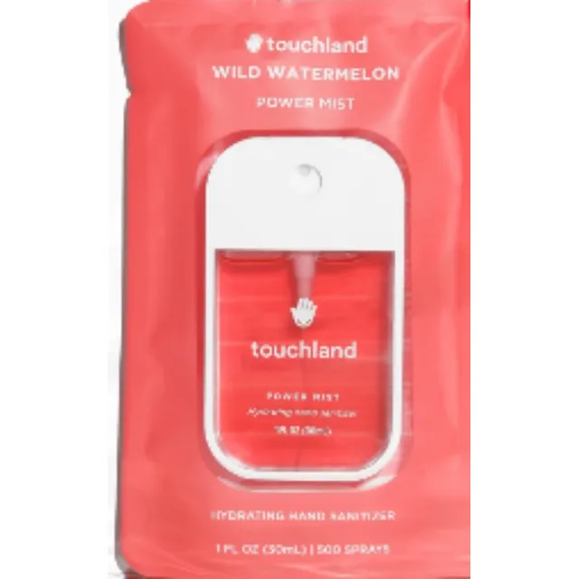 Alcohol spray Touchland Gel Antibacterial de Bolsillo en silicona fragancia a wild watermelon 30 ml 30 g