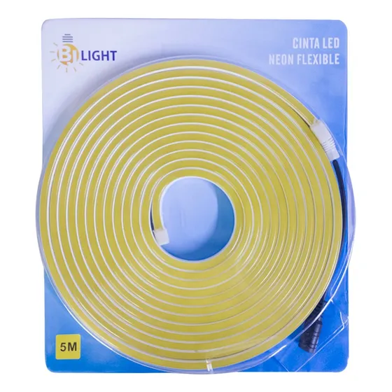 Cinta Led Neon 12v Amarillo 8mmx5mts