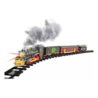 Trem Eletrico Braskit Locomotiva Com Som, Luz E Solta Fumaça Trem Eletrico Braskit Locomotiva Com Som, Luz E Solta Fumaça