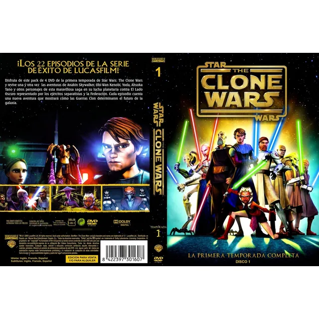 Clone Wars ( Las Guerras Clon) Animacion (4 Dvds)