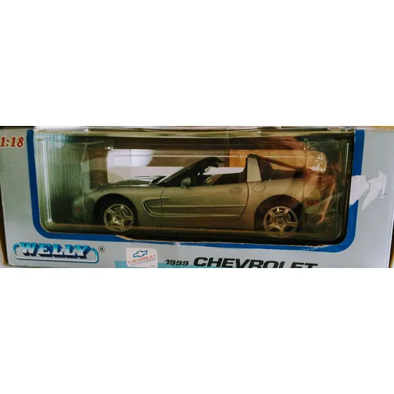 Auto Chevrolet Corvette 1999 Esc 1/18 Welly Metal Retro Rdf1