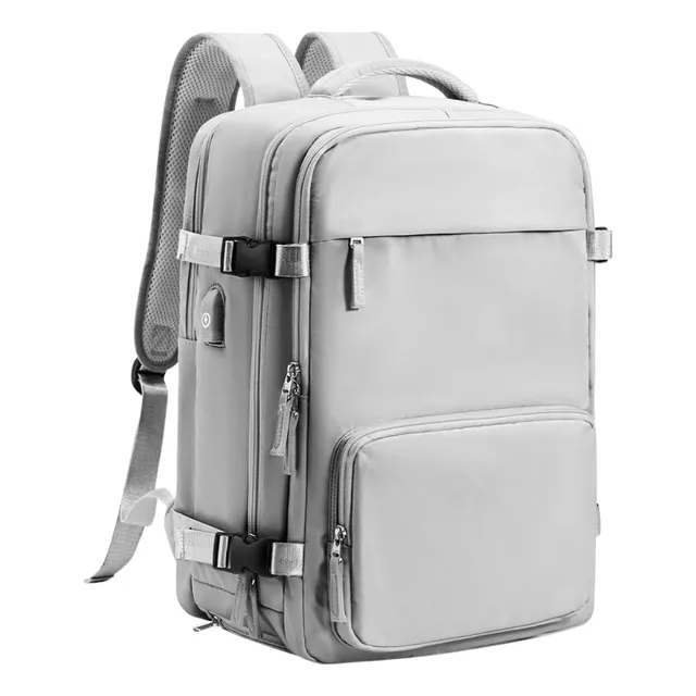Bolso Mochila Morral Puerto Usb Tablet Laptop Doble Cierre