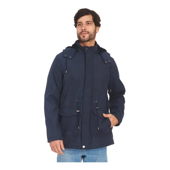Chamarra Larga Para Caballero Twill