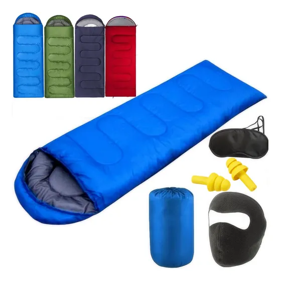 Bolsa De Dormir Exterior Camping Acampar Sleeping Bag,kit4pc