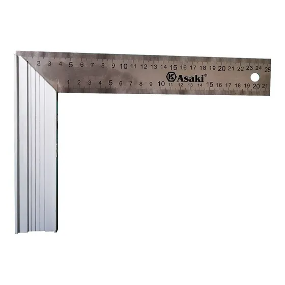 Escuadra Carpintero Acero Inox 8'' 200mm -  Electroimporta