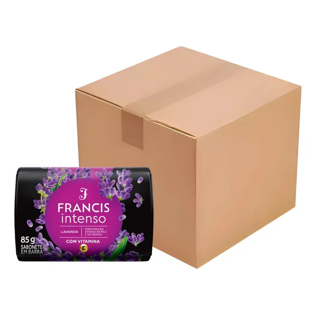 Kit C/12 Unidades Sabonete Francis Intenso Lavanda 85g