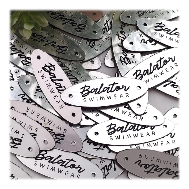 Dijes Tag Identificadores Marca Bicapa Laminado 30x10mm 48pz