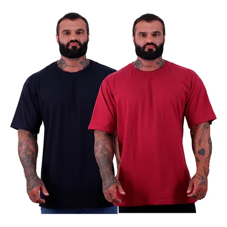 Kit 2 Camisetas Oversized Masculina Mxd Conceito Streatwear