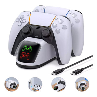 Estación De Carga Con Control Carga Dual Para Joystick Ps5 Estación De Carga Con Control Carga Dual Para Joystick Ps5