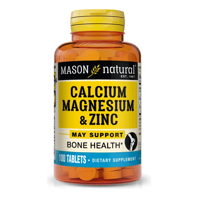 Calcio - Magnesio & Zinc Mason Natural 100 Tabletas