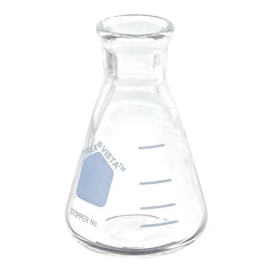 Matraz Erlenmeyer De Vidrio 25ml B/angosta Paq C/3 Pyrex
