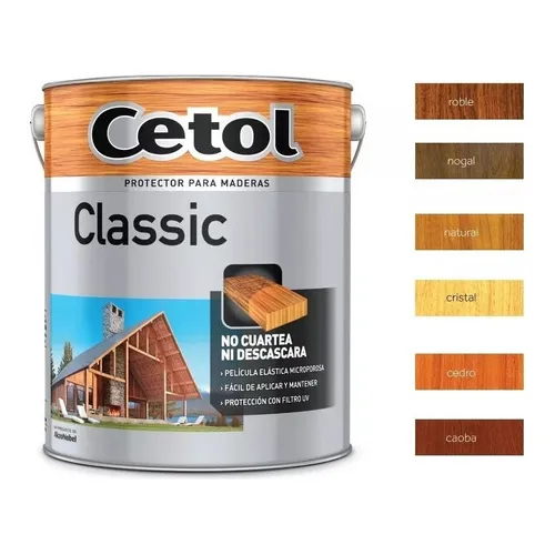 Cetol Exterior Brillante 1lt Protector Madera Pintumm