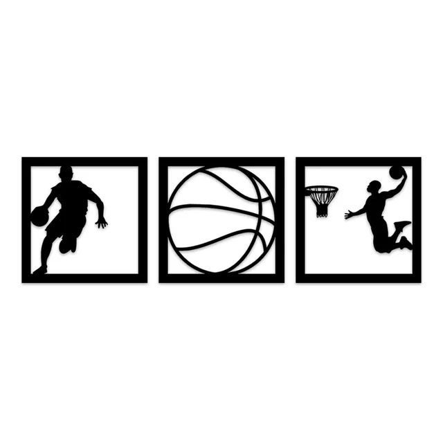 Kit 3 Quadros Basquete Jogador Nba Lebron James Mdf