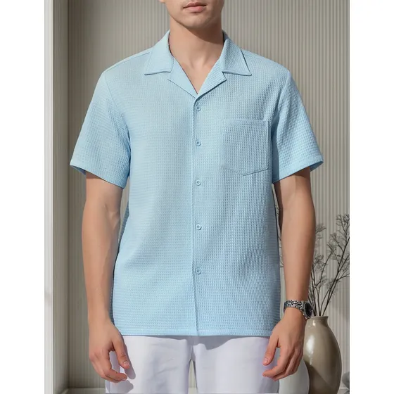 Camisa Casual Manga Corta Hombre Moda Formal Casey Kevin