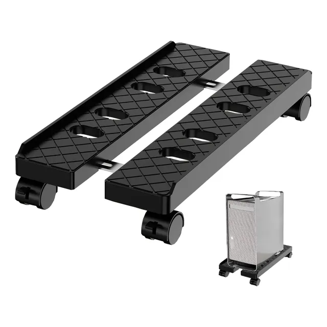 Soporte Ajustable Para Cpu Móvil Con Ruedas Giratorias