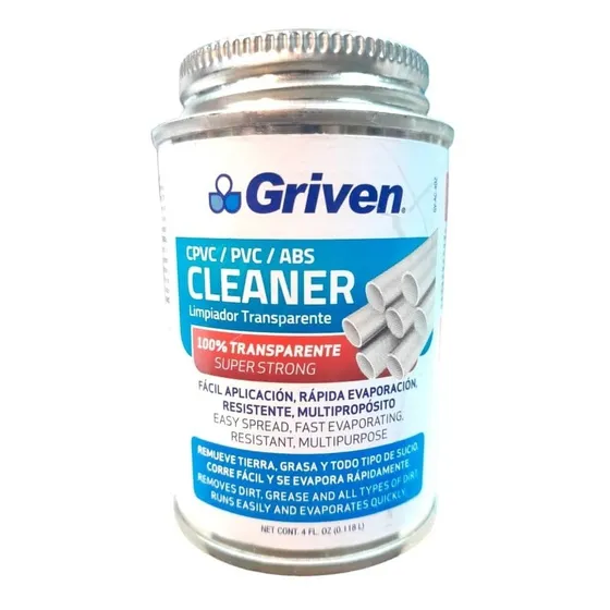 Limpiador Para Tuberia Pvc Y Cpvc 1/32 Griven 118ml