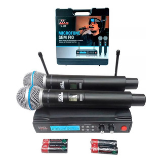 Microfone Sem Fio Multi FrequĂȘncia Duplo BastĂŁo Jwl U-685 Microfone Sem Fio Multi FrequĂȘncia Duplo BastĂŁo Jwl U-685