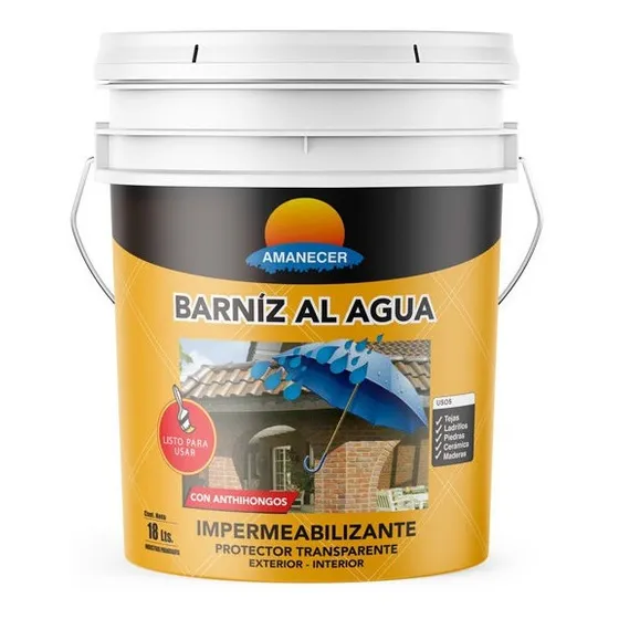 Barniz Protector Transparente Al Agua 18 L  | Amanecer