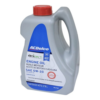 Aceite Sintetico 0w20 100% Dexos 3 19434097 3.78ml Aceite Sintetico 0w20 100% Dexos 3 19434097 3.78ml
