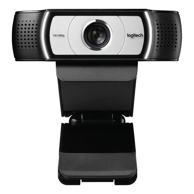 Cámara Web Logitech C930e 1080p Hd, Vídeo En 90°, Color Negr
