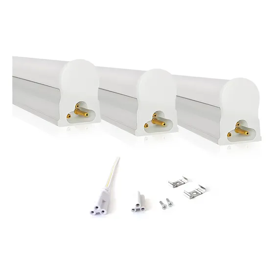 Kit 3 Led Tubular T5 120cm 20w C/calha Completa Luz Frio Luz Branco-frio 127/220v