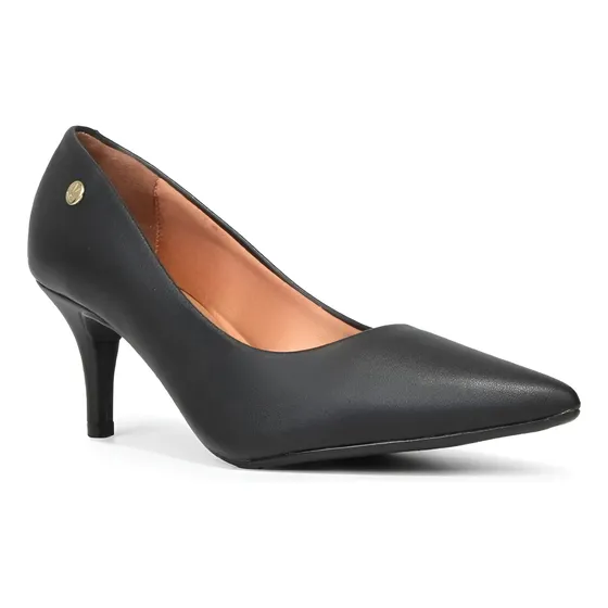 Scarpin Vizzano Feminino Salto Médio Bico Fino