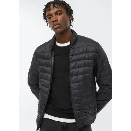 Jaqueta Masculina Puffer Matelassê + Saquinho Hering Preto G
