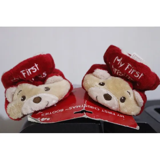 Botas De Navidad Bebe  Dan Dee  (9cm)  6 A 12 Meses