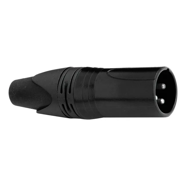 Conector Xlr3 Macho Aéreo, Negro. Pack X5 Mark Mca 012