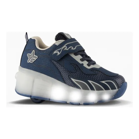 Zapatillas Roller Fire C/luces Led Footy Kids Niños