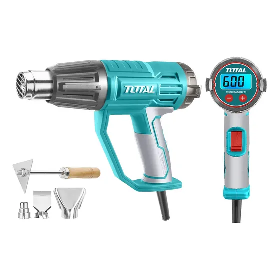 Pistola Calor Total 2000w 50/600°c Pantalla Lcd - Industrial