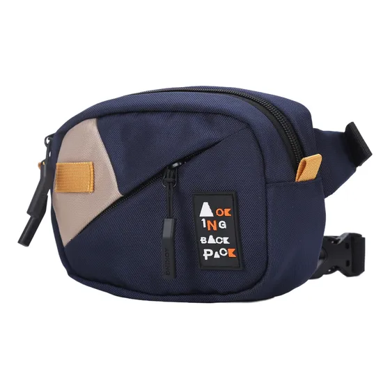 Riñonera Niños Viaje Dinero Aoking Xy4055 Color Azul oscuro Diseño de la tela Combinado