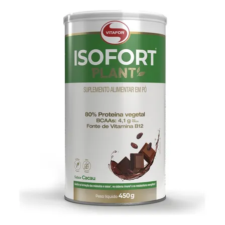 Proteína Vegetal Isofort Plant Cacau 450g Vitafor