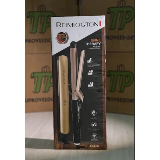 Set Plancha Y Rizadora Dorada