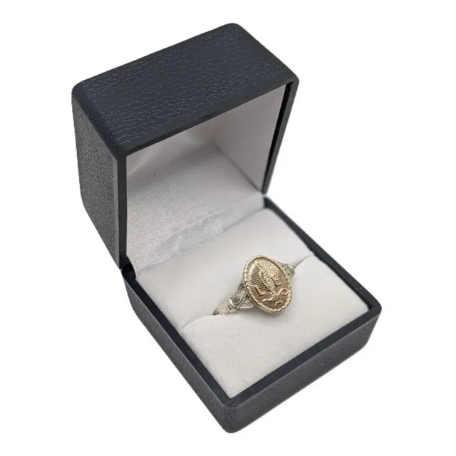 Anillo Licenciada En Enfermeria Plata Y Oro 