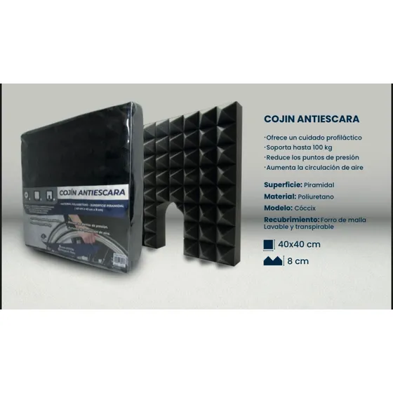 Cojin Antiescara Para Coxis De 40x40x8cm