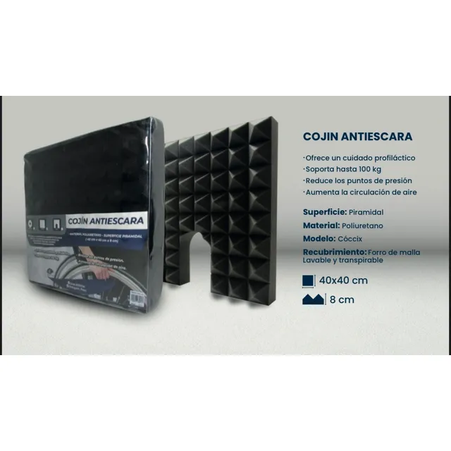 Cojin Antiescara Para Coxis De 40x40x8cm