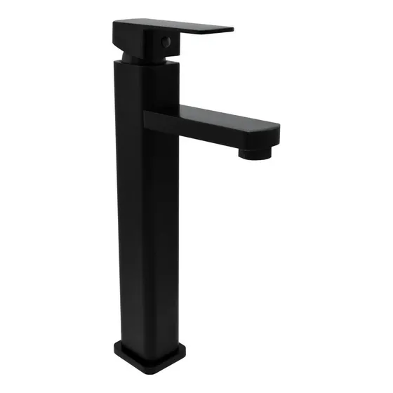 Llave Monomando De Lujo Acero Inoxidable Negro Abmm1883