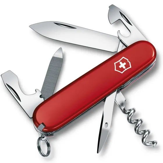 Cuchillo Victorinox Sportsman rojo original de 13 funciones