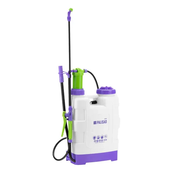 Pulverizador 12 Litros Costal Manual Palisad Cor Branco